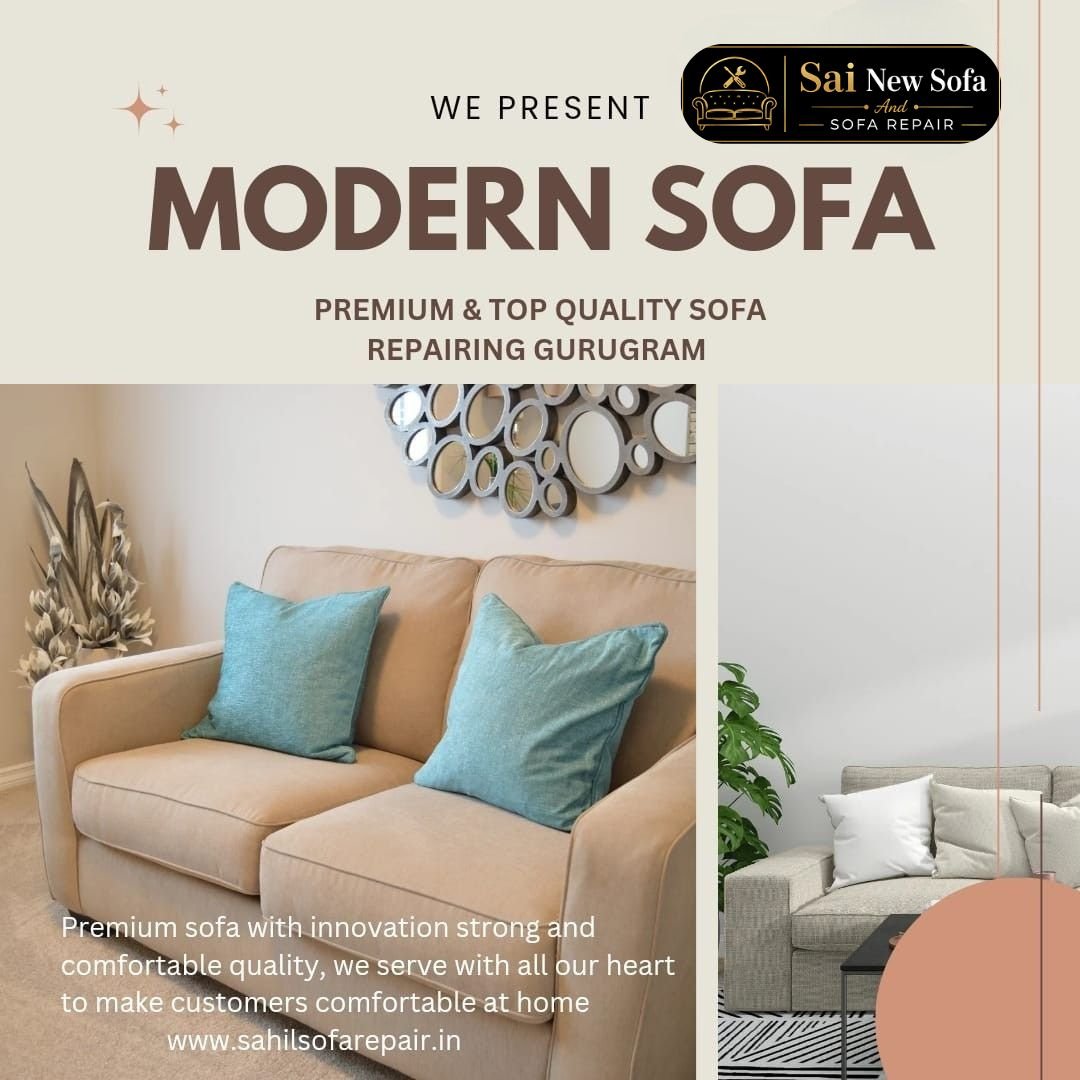 This image is describing sofa repair center in sector 74 Gurgaon